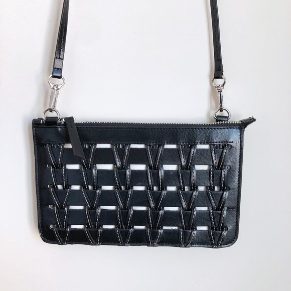 NWOT Zara Crossbody Wallet Bag Black - Picture 2 of 10